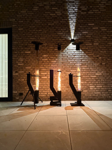 Edullinen kaasuton ulkolämmitys Flamesa-pellettitakalla