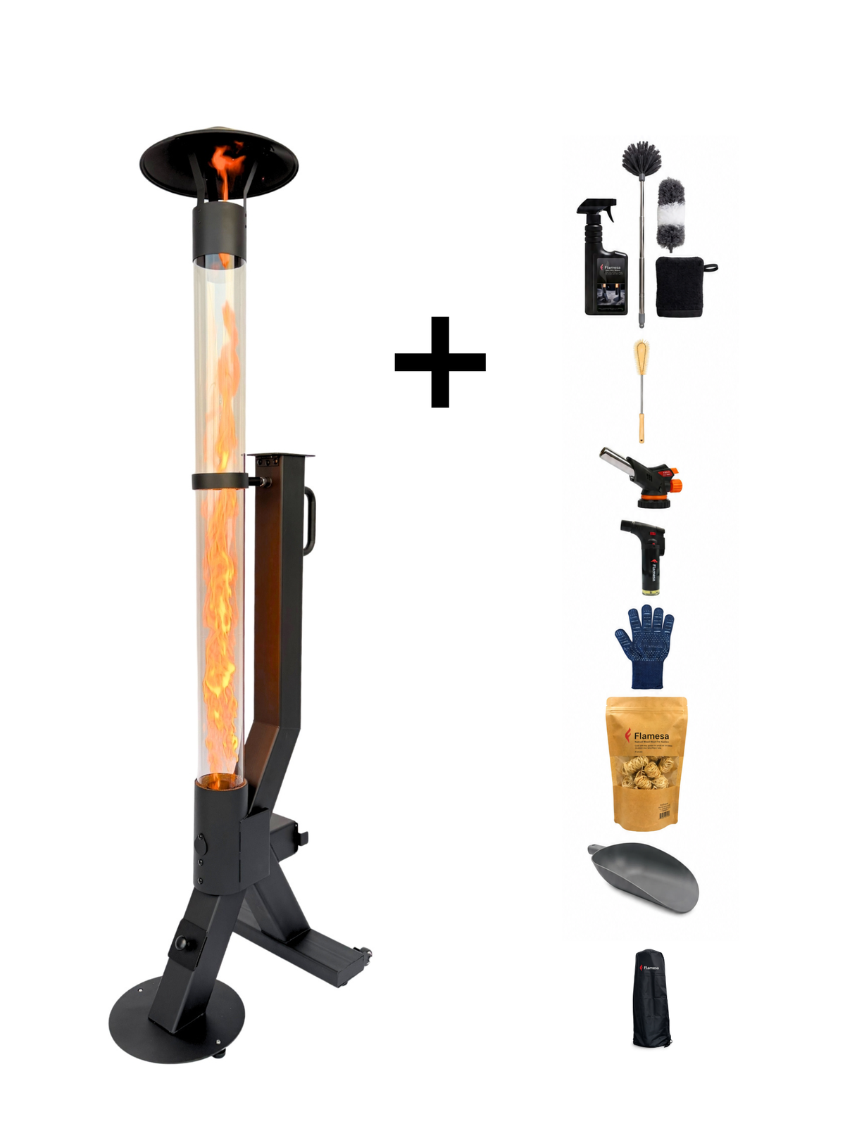 Pellettitakka Flamesa® Flare täyssarja lisävarusteineen
