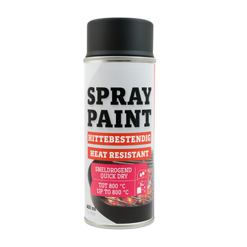 Lämmönkestävä spraymaali - Musta (400 ml) | Flamesa®