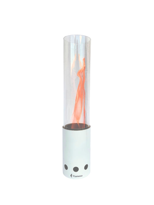 Flamesa® Pyra – valkoinen pöytämallinen (pellet) tulikori